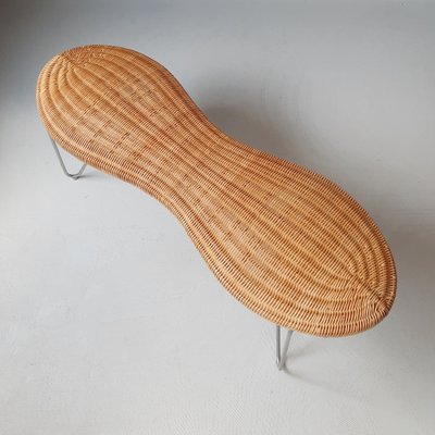 Rattan Peanut Bench from Ikea, 1999-SJU-1813373