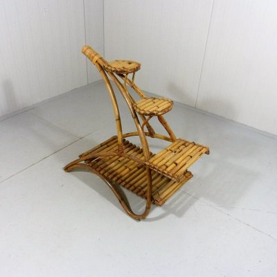 Rattan Rack Plant Stand, 1950s-TU-1284035