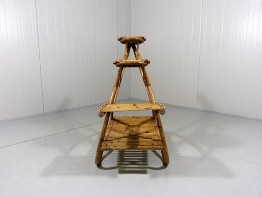 Rattan Rack Plant Stand, 1950s-TU-1284035