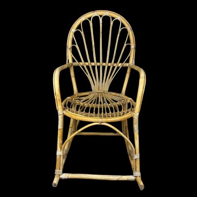 Rattan Rocking Chair, 1960s-SDV-1034638