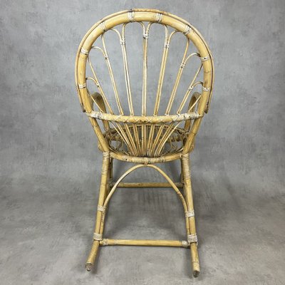 Rattan Rocking Chair, 1960s-SDV-1034638