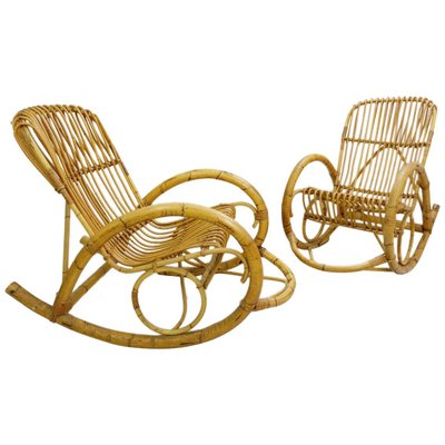 Rattan Rocking Chair from Rohe Noordwolde-FGA-923045