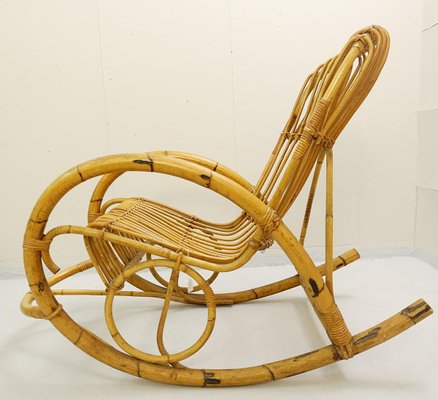 Rattan Rocking Chair from Rohe Noordwolde-FGA-923045