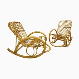 Rattan Rocking Chair from Rohe Noordwolde-FGA-923045