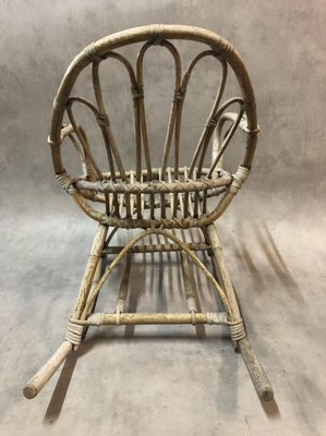 Rattan Rocking Chairs, 1960s, Set of 2-SDV-703813