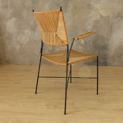 Rattan Side Chair from Eisen and Drahtwerke Erlau, 1950s-WK-560722