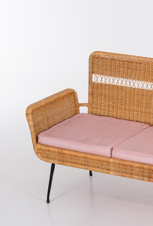 Rattan Sofa, Brazil, 1960s, Set of 2