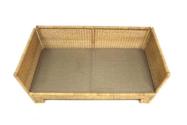 Rattan Sofa by Tito Agnoli, 1980-GEK-1758724