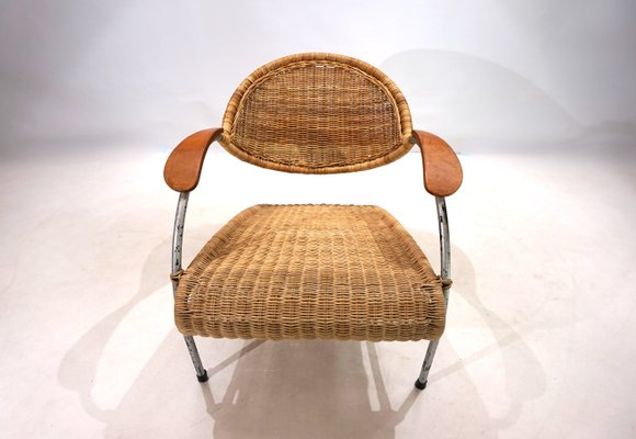 Rattan Streamline Lounge Chair, 1970-HUW-2024758