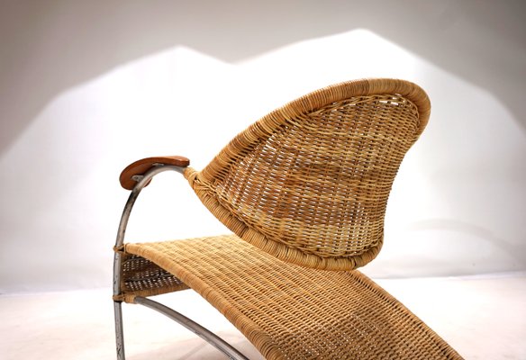 Rattan Streamline Lounge Chair, 1970-HUW-2024758