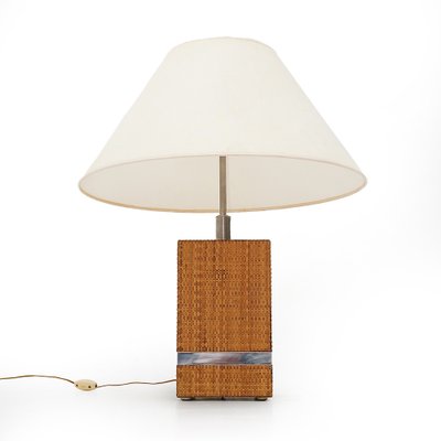 Rattan Table Lamp by Tommaso Barbi, 1970s-EZ-1812957