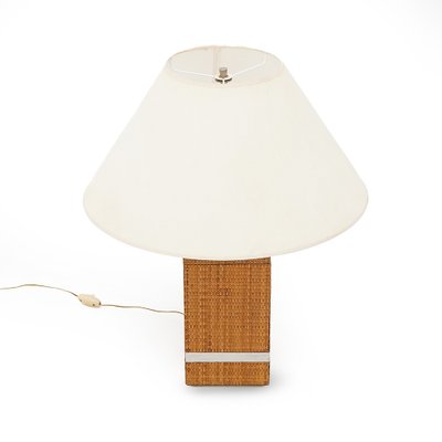 Rattan Table Lamp by Tommaso Barbi, 1970s-EZ-1812957