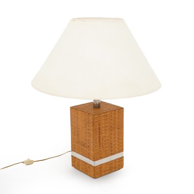 Rattan Table Lamp by Tommaso Barbi, 1970s-EZ-1812957