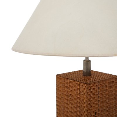 Rattan Table Lamp by Tommaso Barbi, 1970s-EZ-1812957