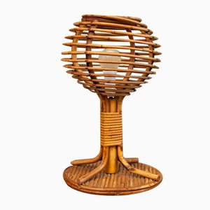 Rattan Table Lamp, Italy, 1960s-VCV-1010520