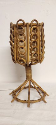 Rattan Table lamp, Spain, 1980s-RGF-1719532