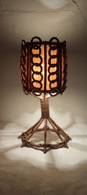 Rattan Table lamp, Spain, 1980s-RGF-1719532