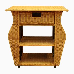 Rattan Table Newspaper Rack-KDW-1178348