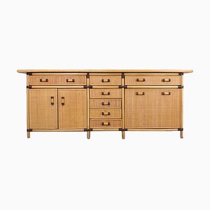 Rattan, Wicker & Bamboo Sideboard, 1980s-XT-2022957