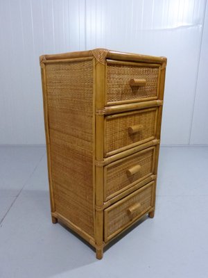 Rattan & Wicker Chest of Drawers, 1970s-TU-1284058