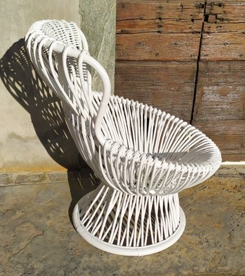 Rattan & Wicker Margharita Armchair by Franco Albini for Azucena, 1950s-EI-1659402