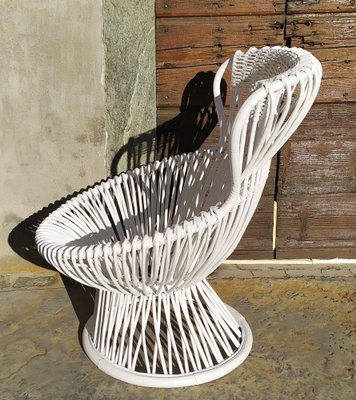 Rattan & Wicker Margharita Armchair by Franco Albini for Azucena, 1950s-EI-1659402