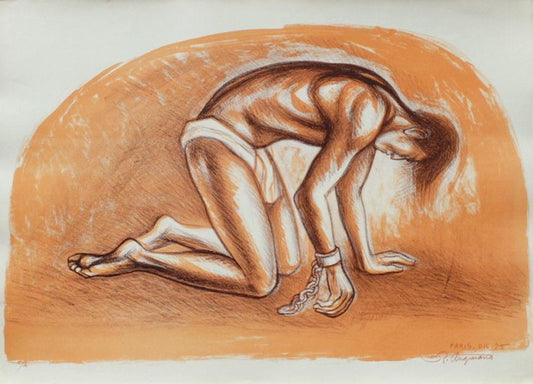 Raul Anguiano, Souffrance, 1975, Lithograph on Bfk Rives Paper