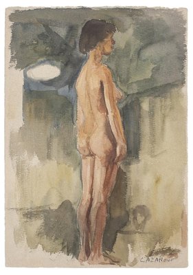 Raymond Cazanove, Figure, Watercolor, 1922-ZCI-802546