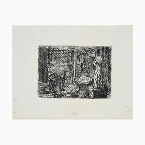 Raymond Cazanove, Nativity, Etching, 1945-ZCI-884322