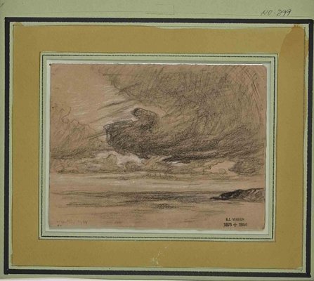 Raymond Jean Verdun, Cloudy, Original Pencil Drawing, 1908-ZCI-1382446