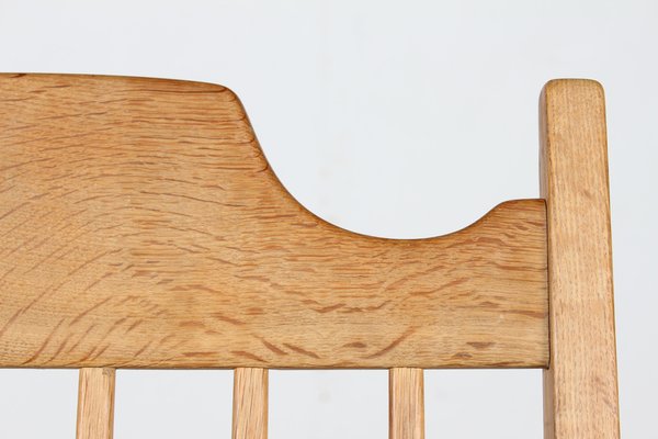 Razor Blade Rocking Chair in Oak and Sheepskin by Henning Kjærnulf for Eg Møbler, 1970s-QQ-1718278