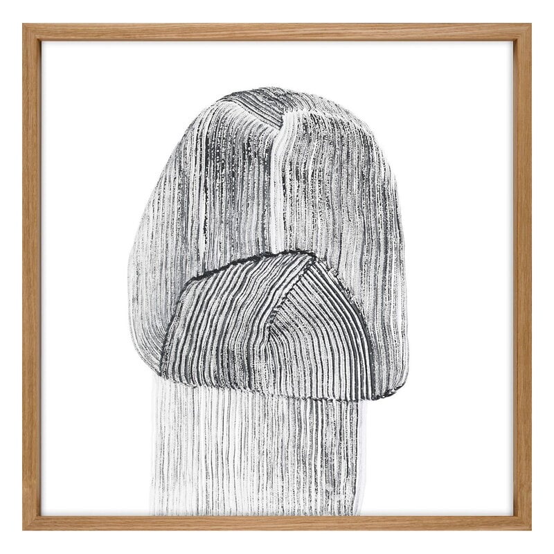 Drawing 9 poster with oak frame by The Wrong Shop #69.5 x 69.5 cm #