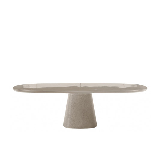 Allure O' Outdoor Tables by B&B Italia #Glossy Dove Grey Stoneware