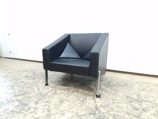 Real Leather Armchair in Black by Fritz Hansen-BVM-1717946