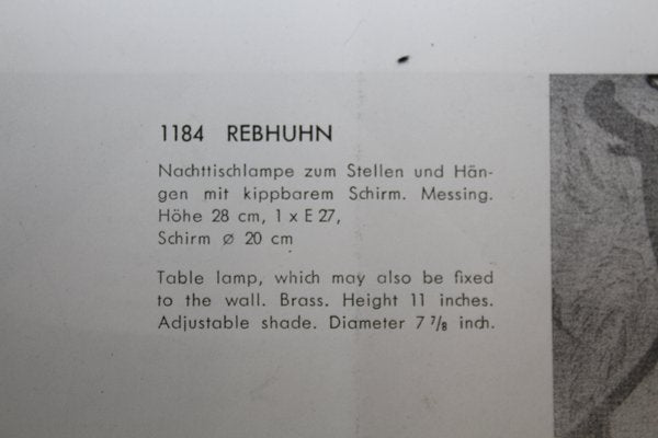 Rebhuhn Table or Wall Lamp from Kalmar, 1930s-ZWH-1257420