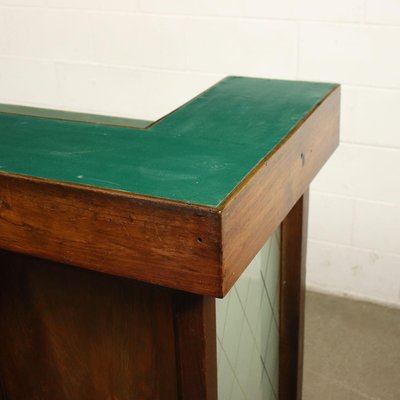 Reception Desk in Larch Glass and Vinyl, Italy, Early 900s-VMM-991490