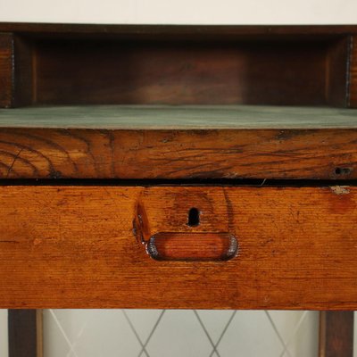 Reception Desk in Larch Glass and Vinyl, Italy, Early 900s-VMM-991490