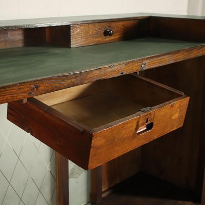 Reception Desk in Larch Glass and Vinyl, Italy, Early 900s-VMM-991490