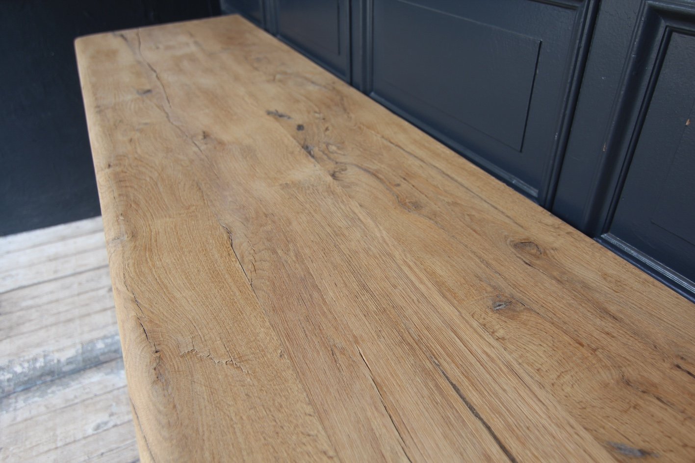 Reclaimed Oak Console Table, 2010s