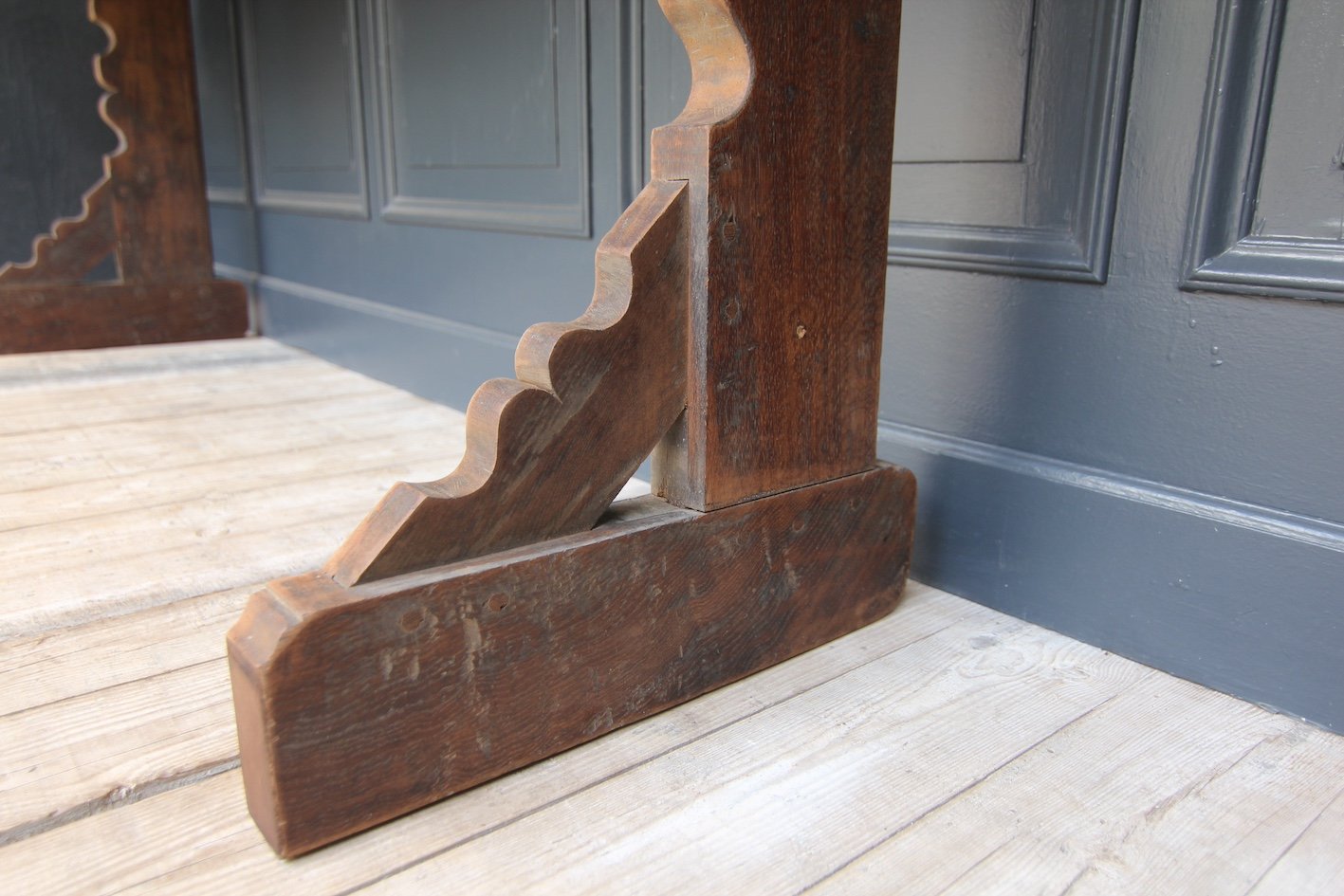 Reclaimed Oak Console Table, 2010s