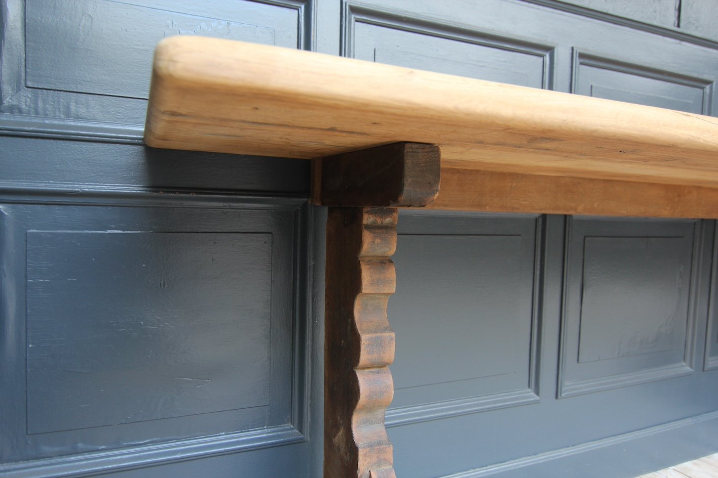 Reclaimed Oak Console Table, 2010s