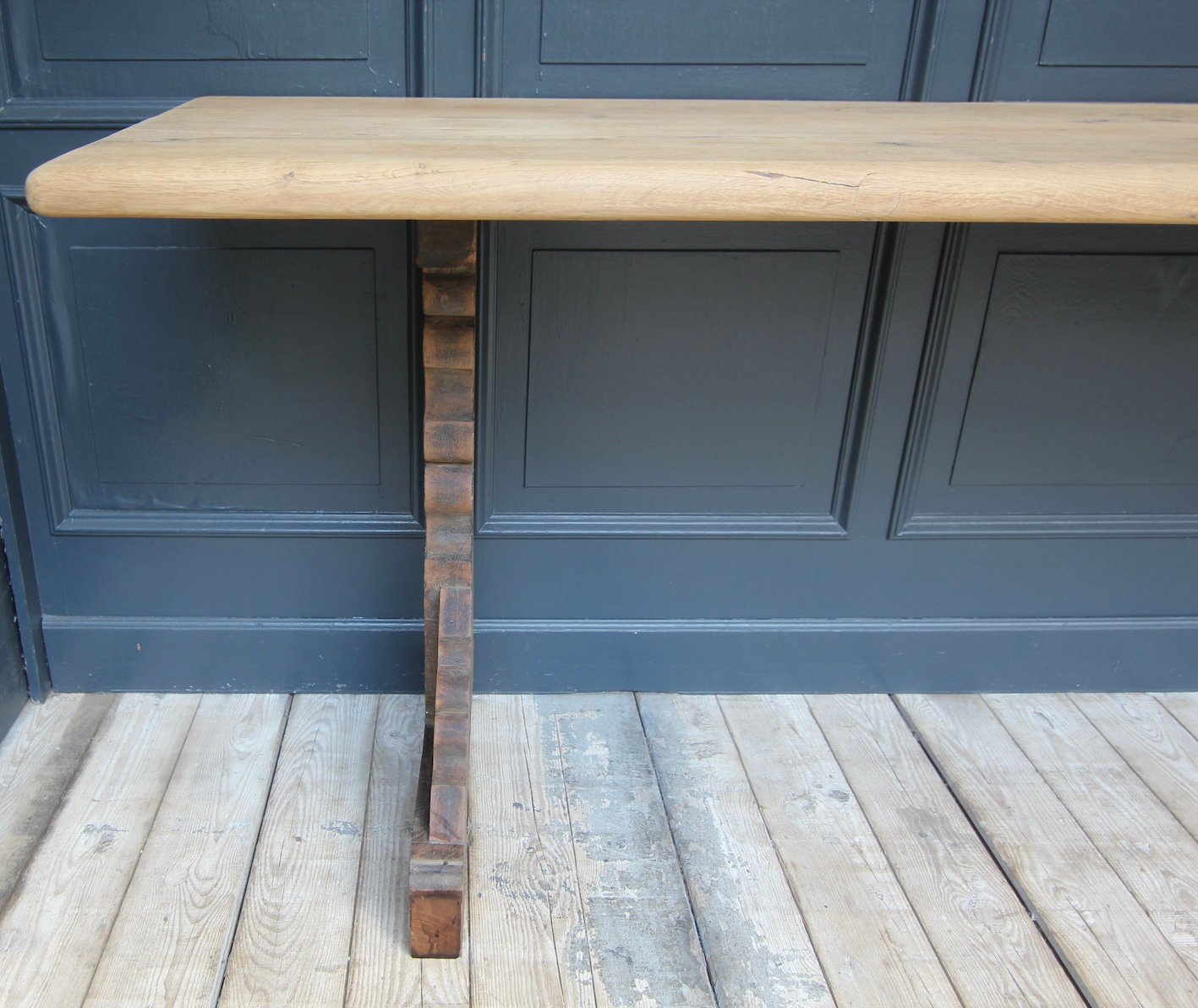 Reclaimed Oak Console Table, 2010s