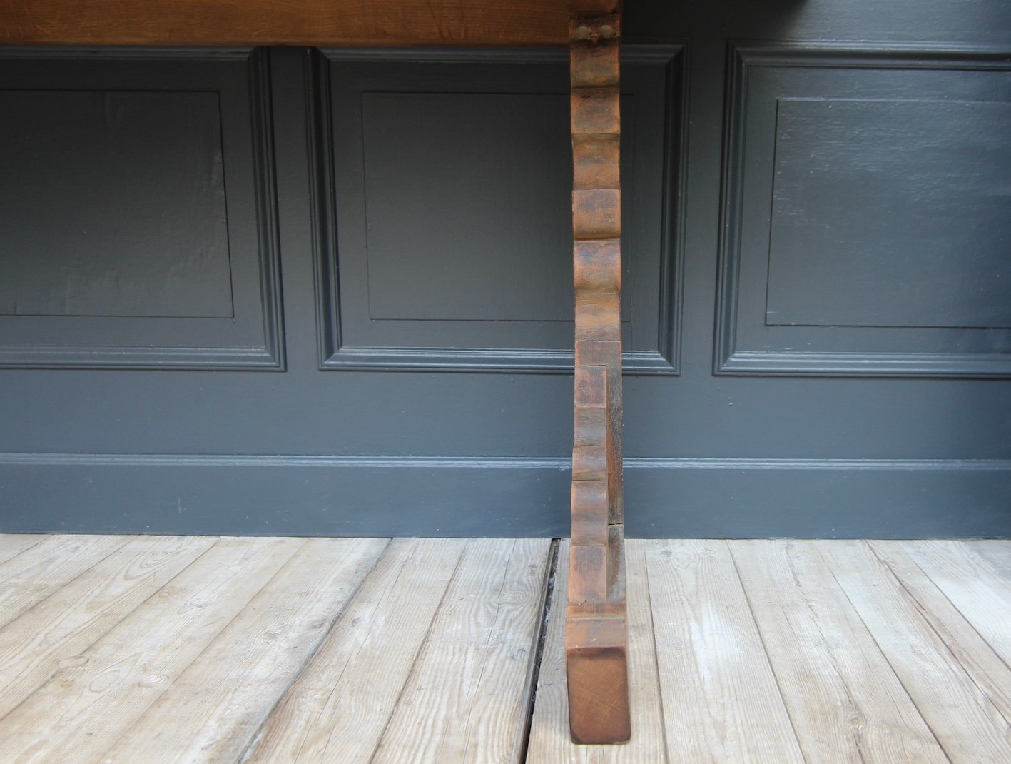 Reclaimed Oak Console Table, 2010s