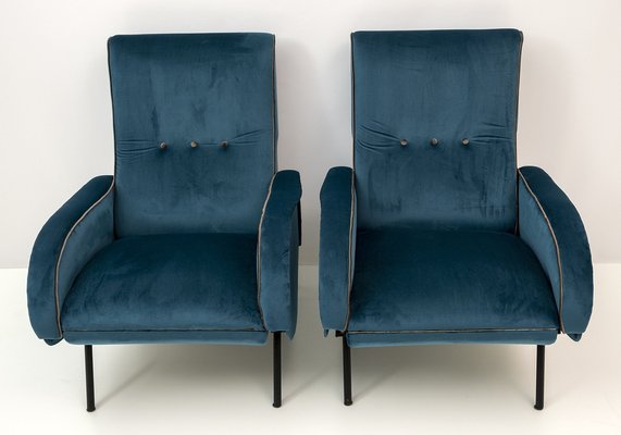 Reclining Armchairs by Marco Zanuso, Italy, 1950s, Set of 2-FER-1066846