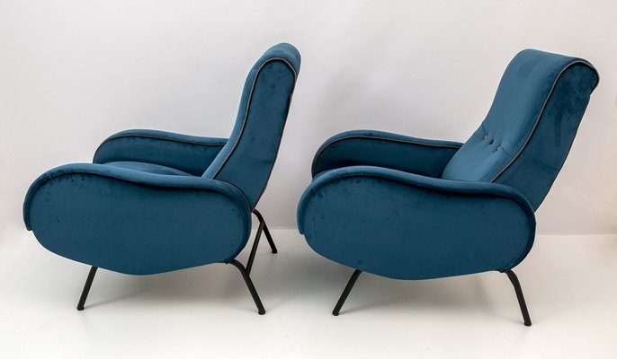 Reclining Armchairs by Marco Zanuso, Italy, 1950s, Set of 2-FER-1066846