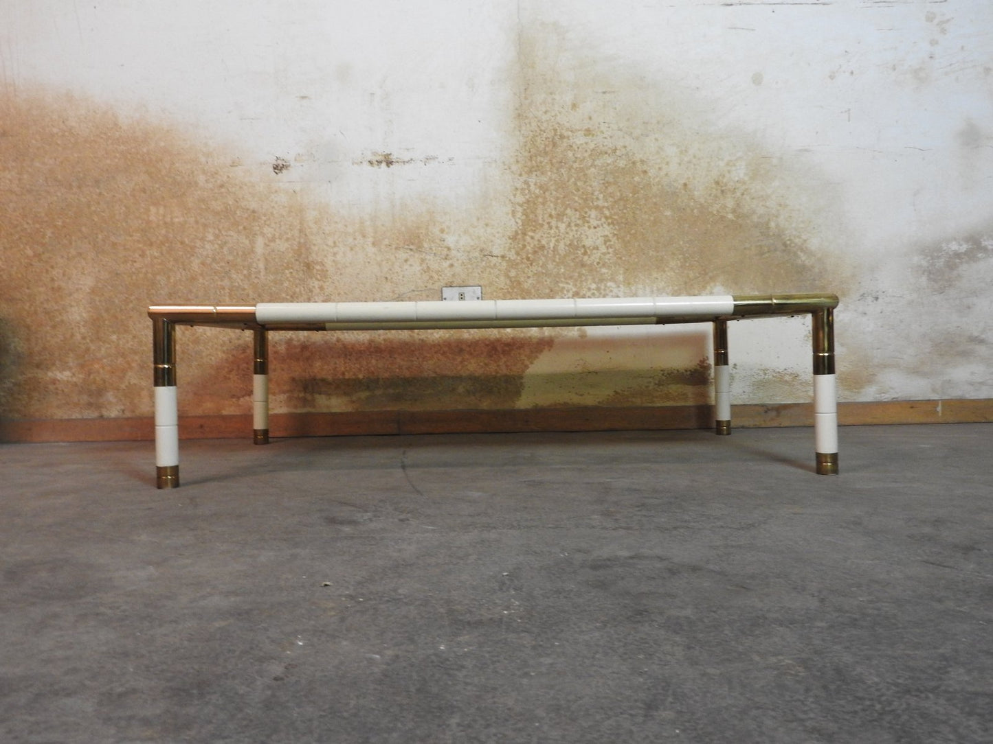 Rectangular Brass and Smoked Glass Coffee Table from Banci, 1970s