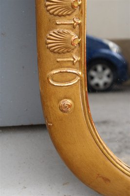 Rectangular Carved Wood and 24kt Gold Mirror by Osvaldo Borsani for Atelier Borsani Varedo, 1950s-EH-784525