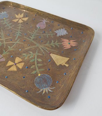 Rectangular Ceramic Studio Tray by Zaur, 1950s-FO-2034084