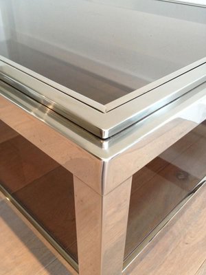 Rectangular Chromed Coffee Table. 1970s-BA-658708