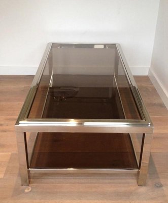 Rectangular Chromed Coffee Table. 1970s-BA-658708